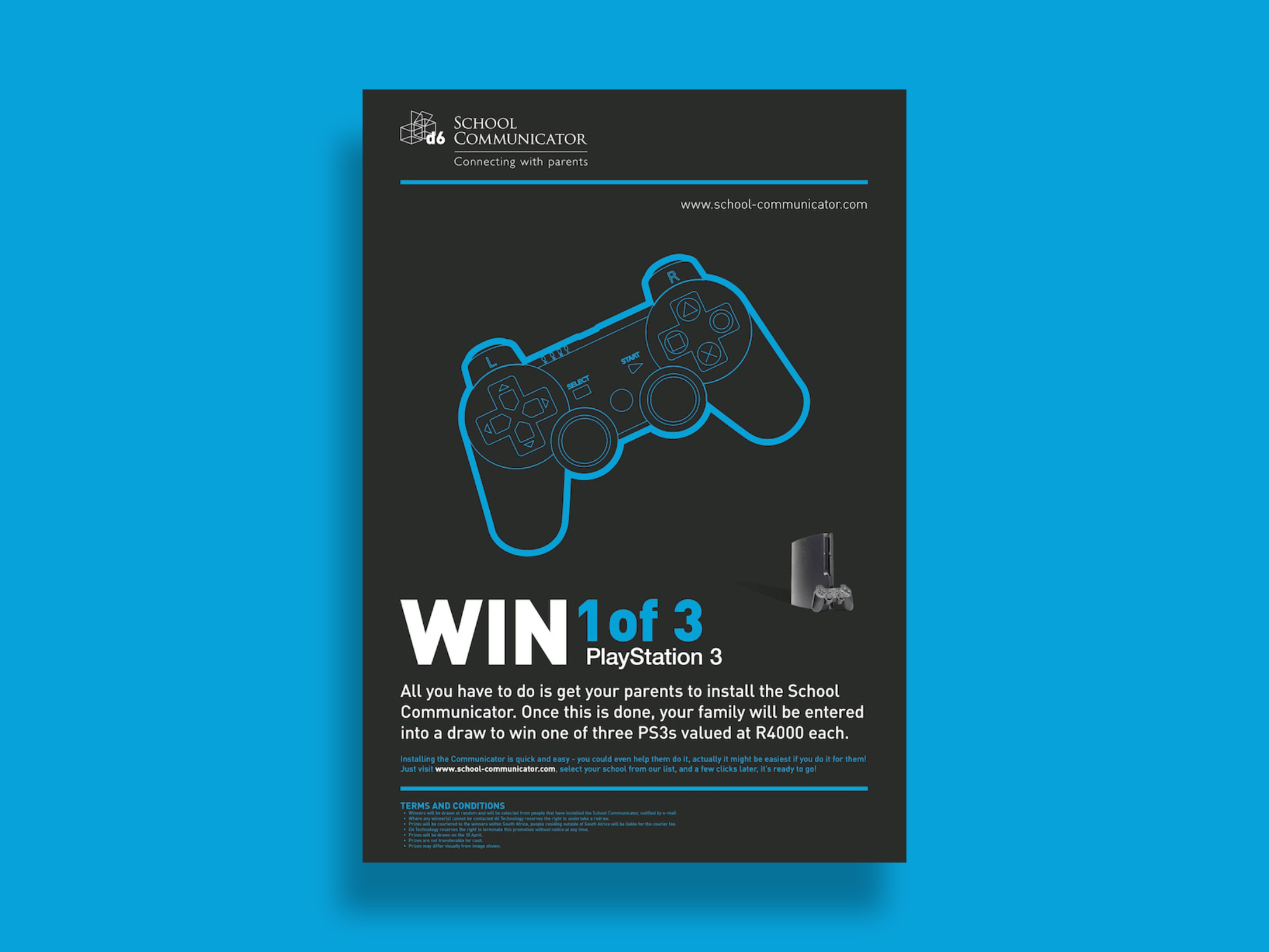 Win a Playstation Poster